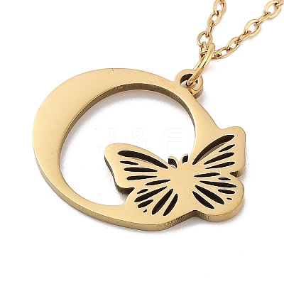 PVD Vacuum Plating 201 Stainless Steel Necklaces NJEW-R267-01O-G-1