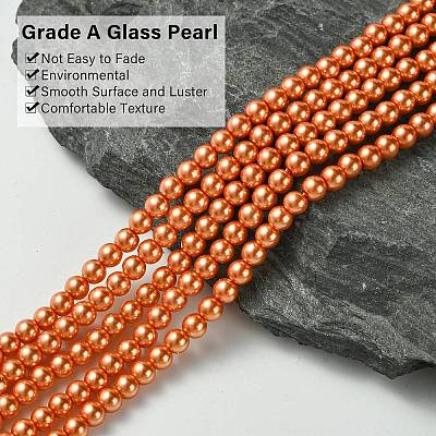 Grade A Glass Pearl Beads HY-J001-4mm-HX019-1