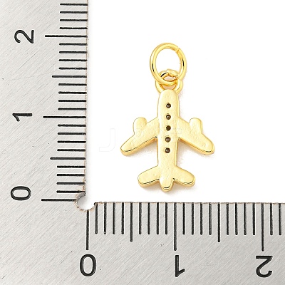 Rack Plating Brass Micro Pave Clear Cubic Zirconia Pendants KK-B093-26G-1