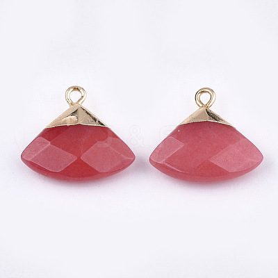Electroplate Natural Mixed Stone Pendants G-T112-04-M-1