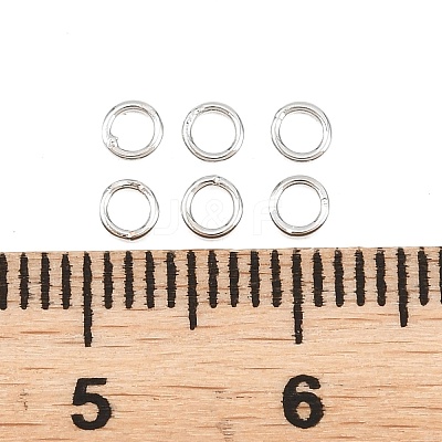 Brass Closed Jump Rings KK-D257-01P-10-1