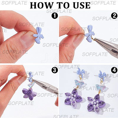 40Pcs Spray Painted Alloy Stud Earring Findings FIND-SP0005-51-1