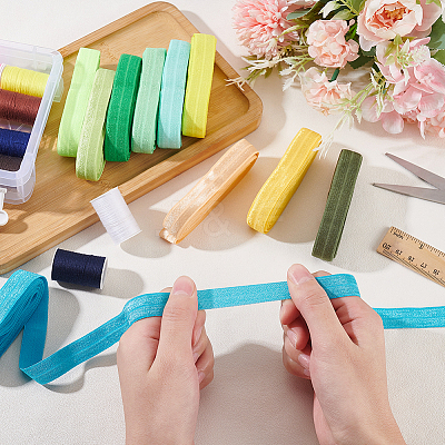 30M 10 Colors Flat Polyester Elastic Cord OCOR-BC0006-33A-1