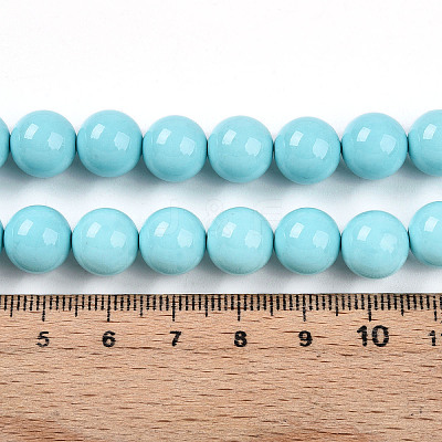 Synthetic Turquoise Beads Strands G-A255-A04-03B-1