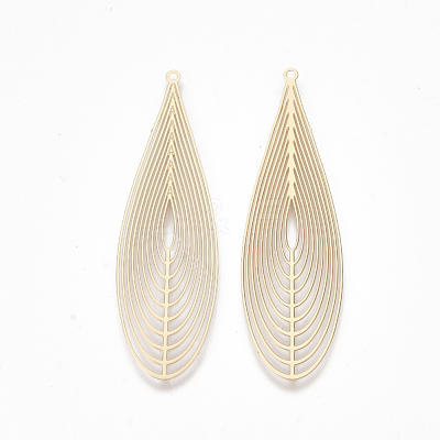 Brass Big Pendants KKC-T001-24KC-1