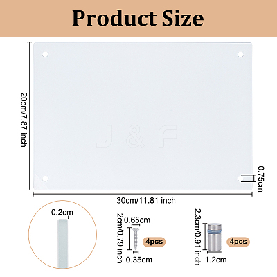 Heat Transfer Tempered Glass Cutting Board DIY-WH0349-389A-1