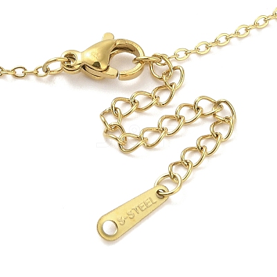Ion Plating(IP) 304 Stainless Steel Pendant Necklaces for Women NJEW-B080-15G-1