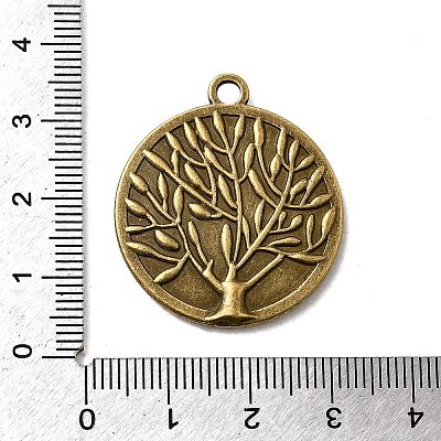 Tibetan Style Pendant Cabochon Settings TIBEP-K020-06AB-NF-1