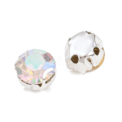 Flat Round Sew on Rhinestone Montee Beads STAS-B107-01C-02S-1