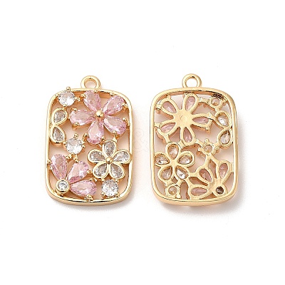 Real 18K Gold Plated Brass Pendant KK-B074-71G-01-1