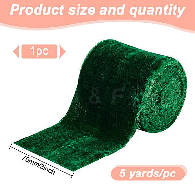 5 Yards Polyester Frayed Ribbon OCOR-WH0082-226B-05-1