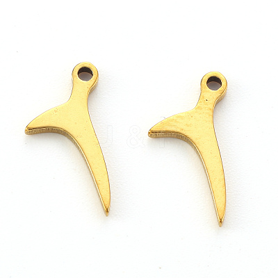 PVD Vacuum Plating 304 Stainless Steel Charms LS-STAS-N092-28G-1