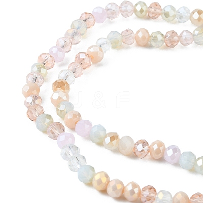 Electroplate Glass Beads Strands EGLA-yw0002-C05-1