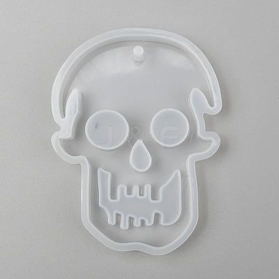 Halloween DIY Skull Pendant Silicone Statue Molds DIY-P006-41-1