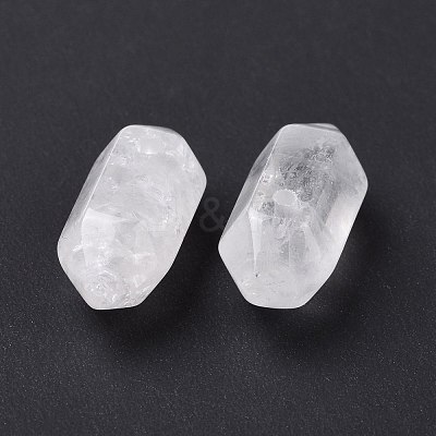 Natural Quartz Crystal Double Terminal Pointed Pendants G-C007-02A-14-1