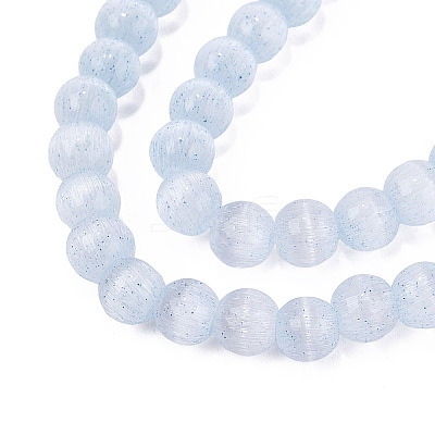 Glass Imitation Cat Eye Beads Strands GLAA-N074-03A-01-1
