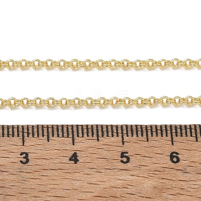 2MM Brass Double Link Chain Necklaces for Women KK-CBA2293-18G-1