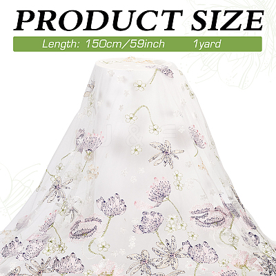 3D Flower Organgza Polyester Embroidery Ornament Accessories DIY-WH0632-47A-1