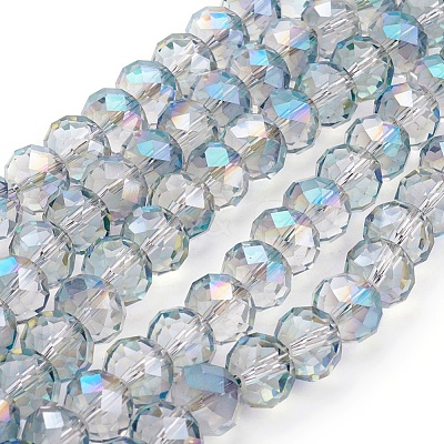 Electroplate Glass Beads Strands X-EGLA-S001-1-1
