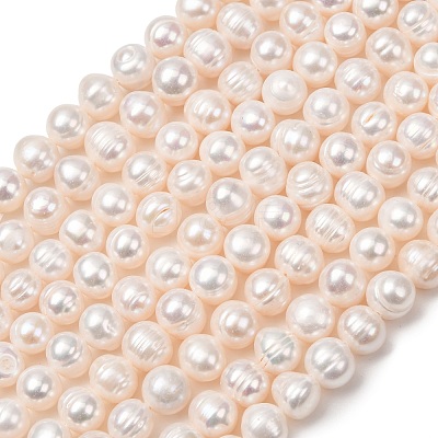 Natural Cultured Freshwater Pearl Beads Strands PA-CBABE82-06B-1