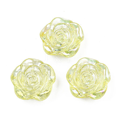 Transparent Acrylic Beads TACR-N006-64E-1
