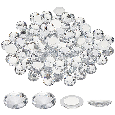 100Pcs Acrylic Rhinestone Cabochons TACR-CY0001-01A-1