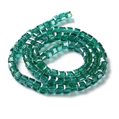 Electroplate Glass Beads Strands EGLA-R030-4x4mm-11-1