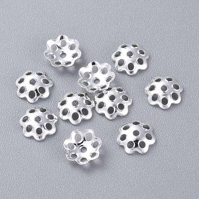 201 Stainless Steel Bead Caps STAS-K210-06S-1