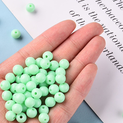Opaque Acrylic Beads MACR-S370-C8mm-A05-1