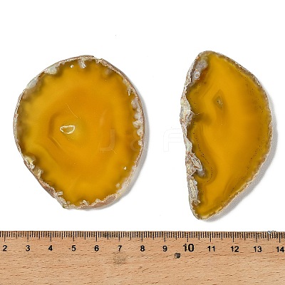 Natural Druzy Agate Slice Cabochons G-F826-E05-1