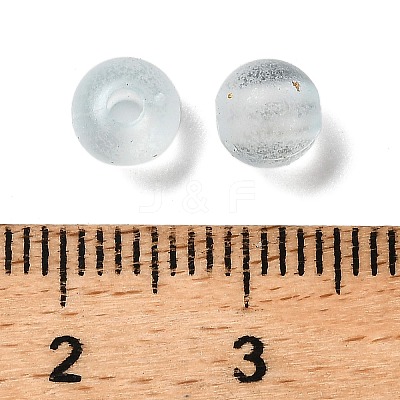 Frosted Transparent Acrylic Beads OACR-F013-12G-1