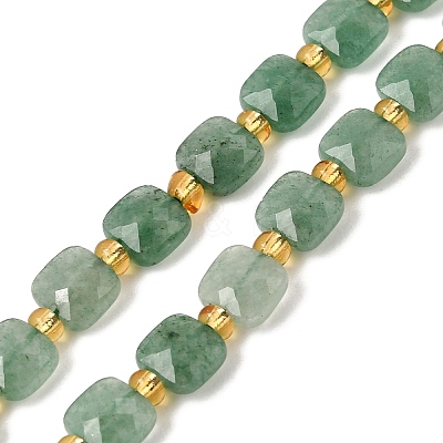 Natural Green Aventurine Beads Strands GG-CBA96AE-A08-6x6mm-1