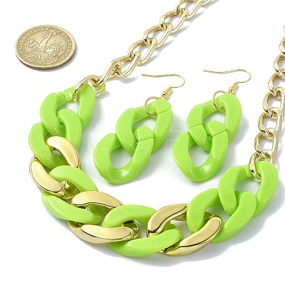 Acrylic Chains Jewelry Set SJEW-JS01288-03-1