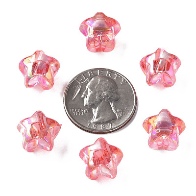 1-Hole Transparent Acrylic Buttons MACR-S373-129-C08-1