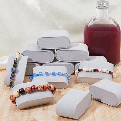 Velvet Bracelet Pillow Jewelry Displays BDIS-WH0010-04-1
