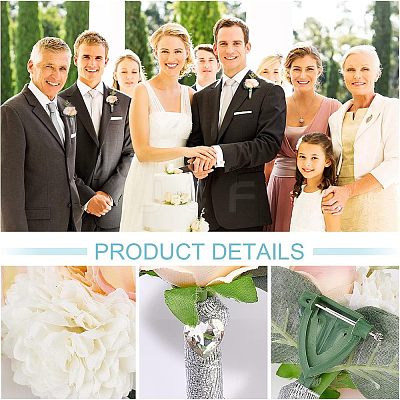 4pcs 2 Style Silk Ribbon Wrist Corsage AJEW-CA0002-74-1