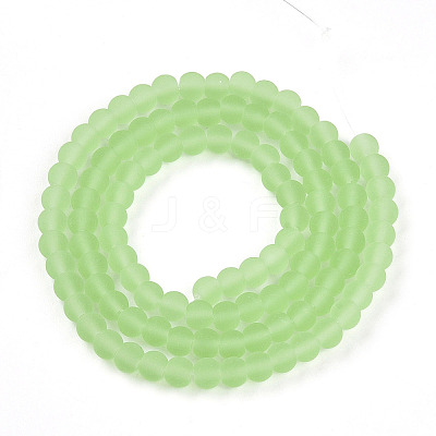 Transparent Glass Beads Strands GLAA-T032-T4mm-MD17-1