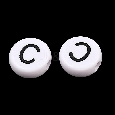 Opaque Acrylic European Beads AC-CBA3BDD-01C-1