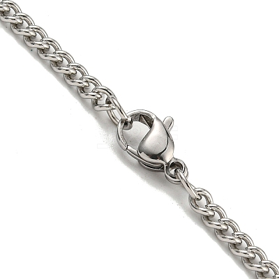 201 Stainless Steel Necklaces NJEW-Q336-01J-P-1