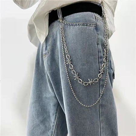 Iron 3 Layer Tassel Trousers Chains WG053FD-08-1