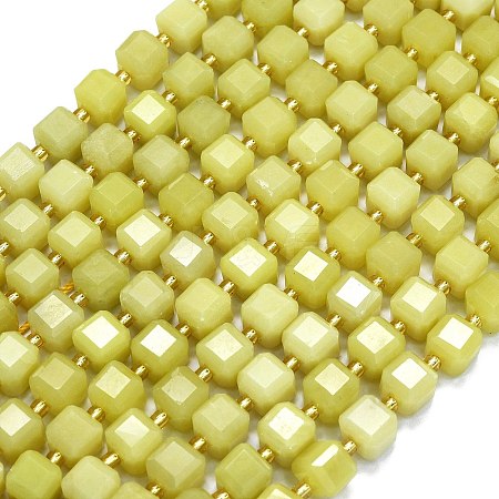 Natural Lemon Jade Beads Strands G-K389-A01-01-1