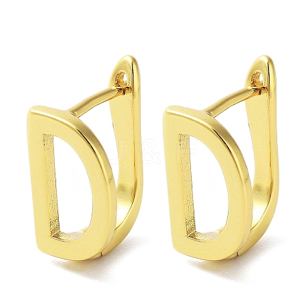 Brass Letter Stud Earrings for Women EJEW-A038-01D-G-1