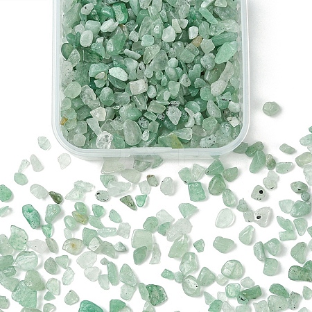 50G Natural Aventurine Chip Beads G-YW0001-82-1