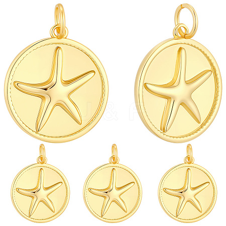 10Pcs Brass Pendants KK-BBC0027-97-1