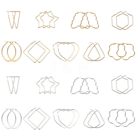 Iron Hoop Earrings EJEW-TA0010-07-1