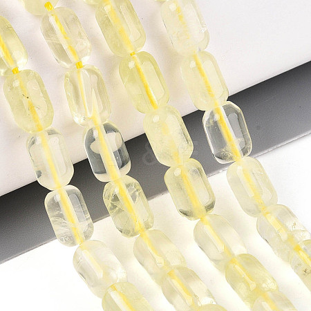 Natural Lemon Quartz(Heated) Beads Strands G-G980-52B-1
