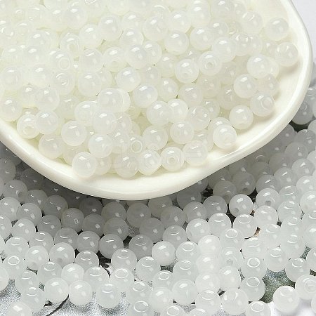 Imitation Jade Glass Seed Beads SEED-C001-02C-03-1