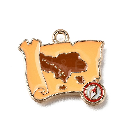 Alloy with Enamel Pendants AL-CBA9E11-03KCG-02-1