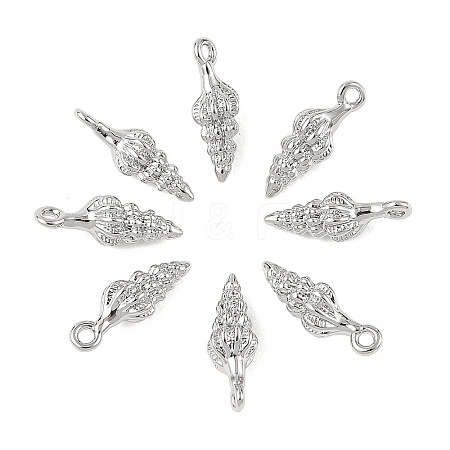 SHEGRACE Brass Shell Shape Charms XGR0170P-107P-1