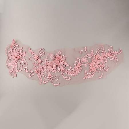 3D Flower Organgza Polyester Embroidery Ornament Accessories DIY-WH0308-243B-1